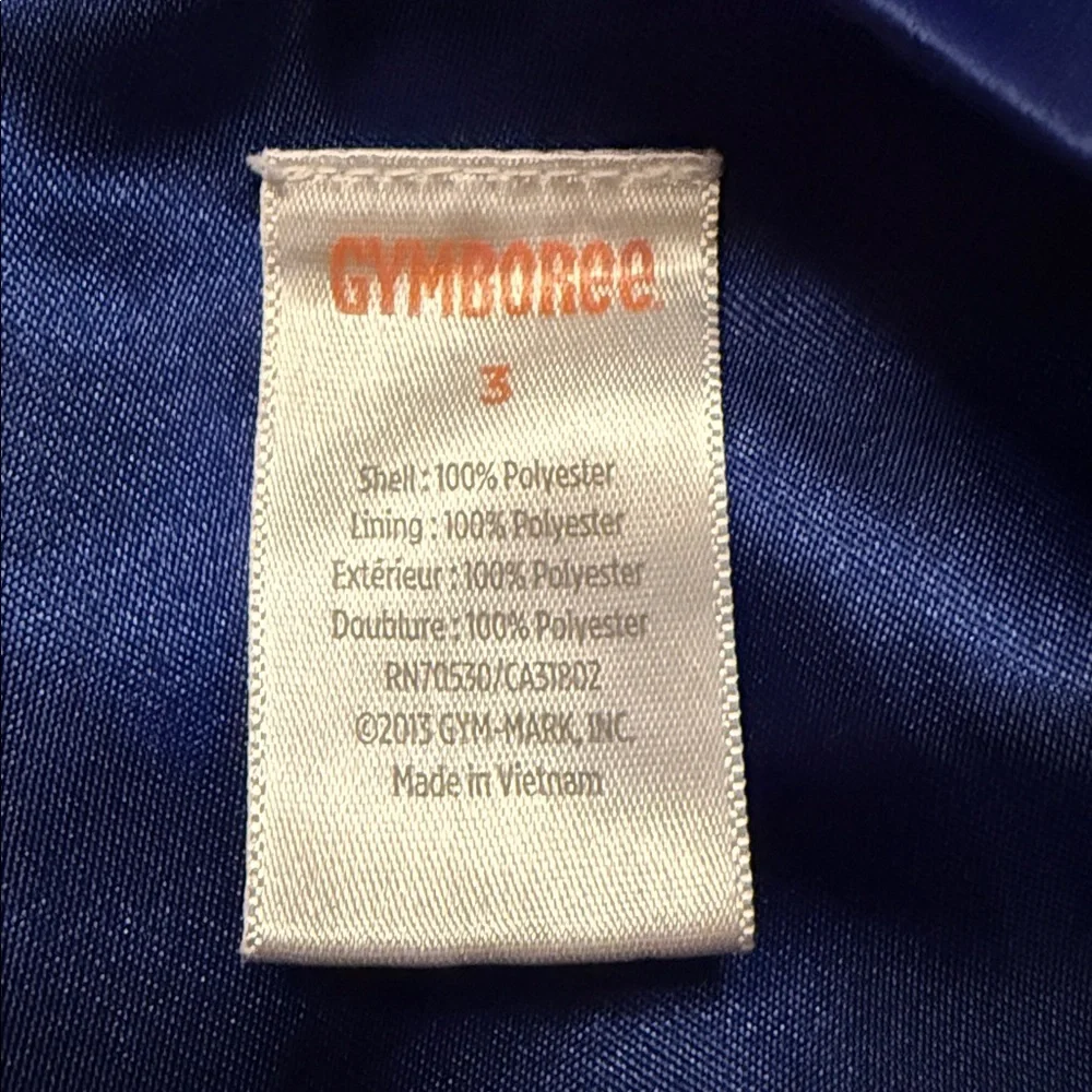 Gymboree Royal Blue Kids Dress with Jewel‎ Details Sz 3Y